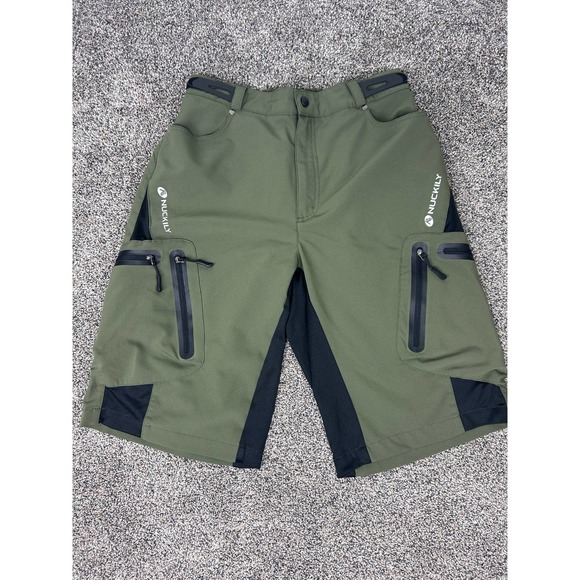 Knuckily Mens Cycling Shorts Olive Green Adjustable waist. - Picture 1 of 5